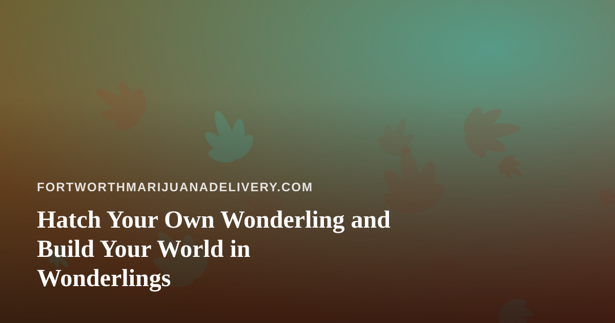 Hatch Your Own Wonderling and Build Your World in Wonderlings